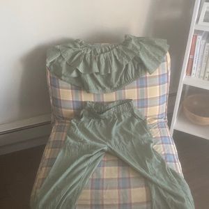 Green two piece